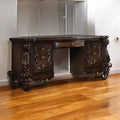 67" Versailles Vanity Desk Cherry Oak - Acme Furniture