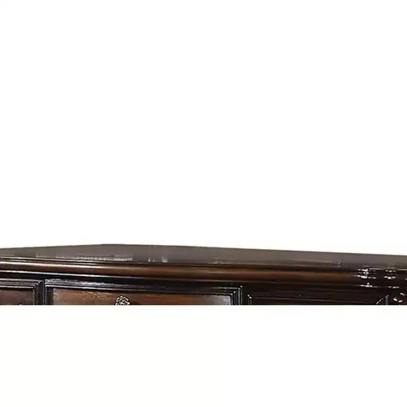 67" Versailles Vanity Desk Cherry Oak - Acme Furniture