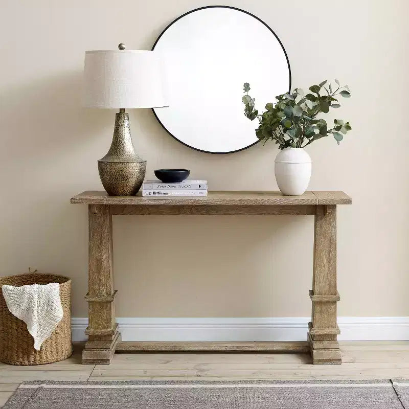 Joanna Console Table Rustic Brown - Crosley