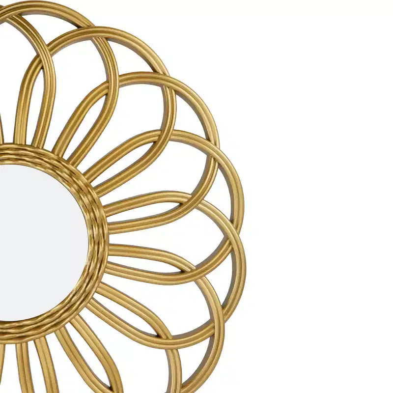 Northlight 30 Round Sunflower Wall Mirror