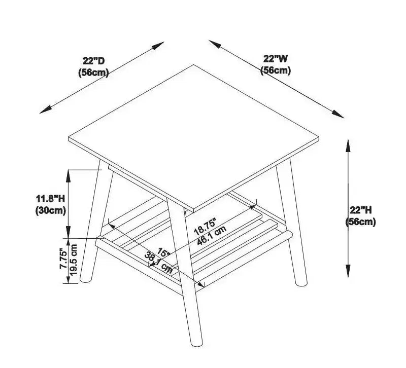 Charlotte End Table - Linon