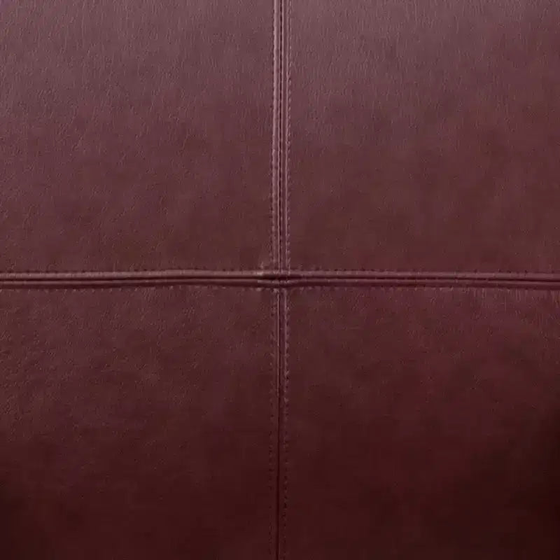 Emma and Oliver Leather Executive Side Reception Chair with Mahogany Legs