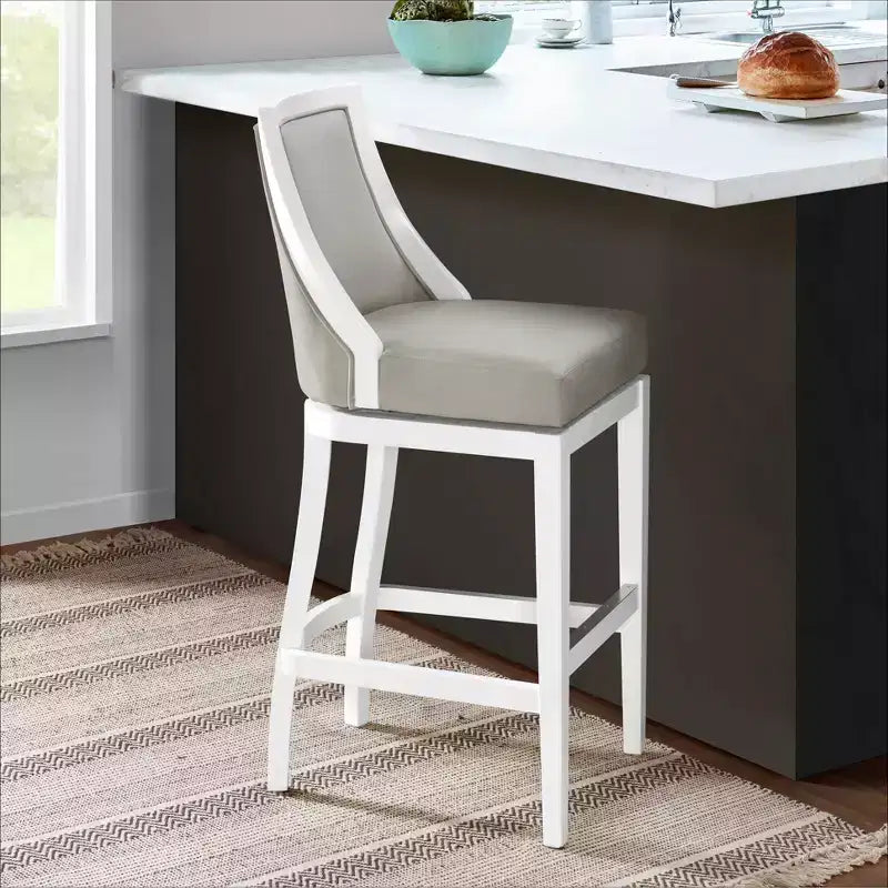 Ellie Bar Height Stool with Back - Alaterre Furniture