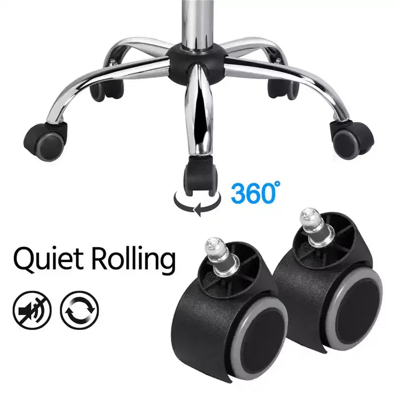 Yaheetech PU Leather Armless Office Chair Desk Chair with Wheels