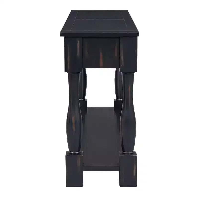 63L Extra-thick Console Table with Drawers and Shelf RE-ModernLuxe