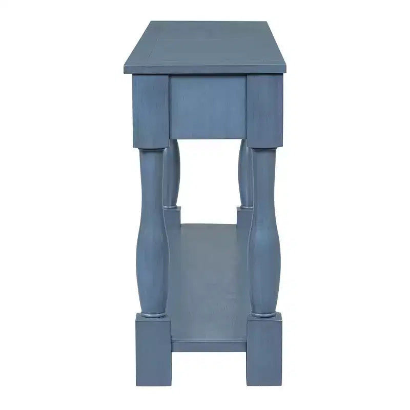 63L Extra-thick Console Table with Drawers and Shelf RE-ModernLuxe
