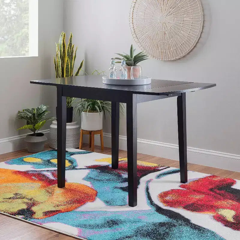 Torino Square Drop Leaf Dining Table - Linon