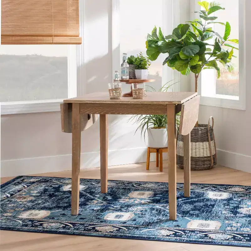 Torino Square Drop Leaf Dining Table - Linon