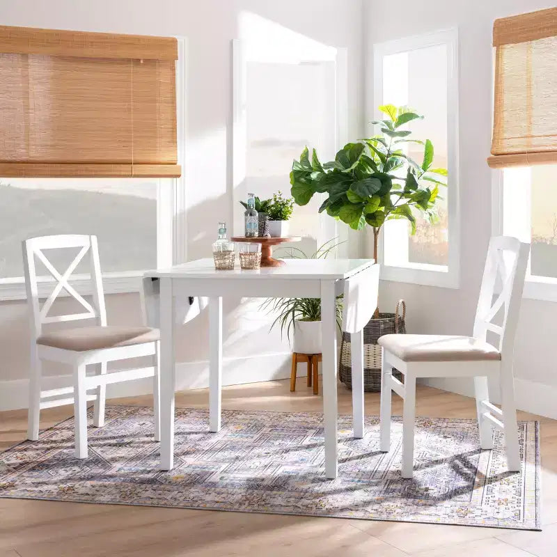 Torino Square Drop Leaf Dining Table - Linon