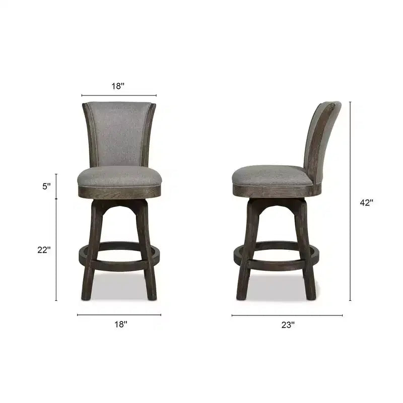 Jennifer Taylor Home Henry 27 inch Armless Swivel Counter Height Bar Stool