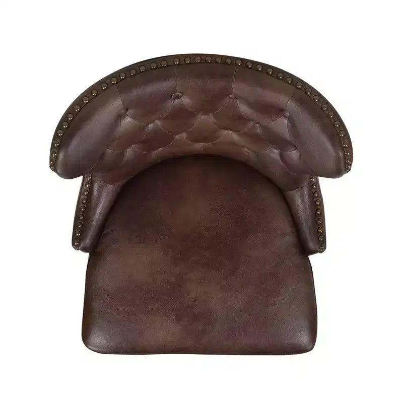 Jennifer Taylor Home Holmes 27 Tufted High-Back 360 Swivel Counter-Height Barstool