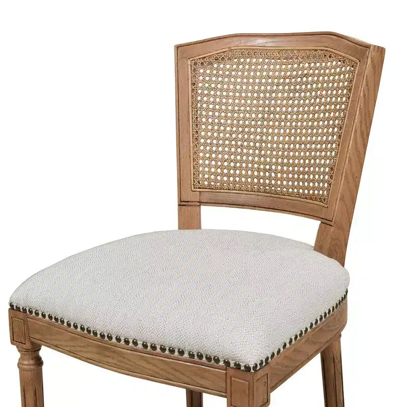 Jennifer Taylor Home Triomphe Rattan Wicker High Back Armless Counter Bar Stool