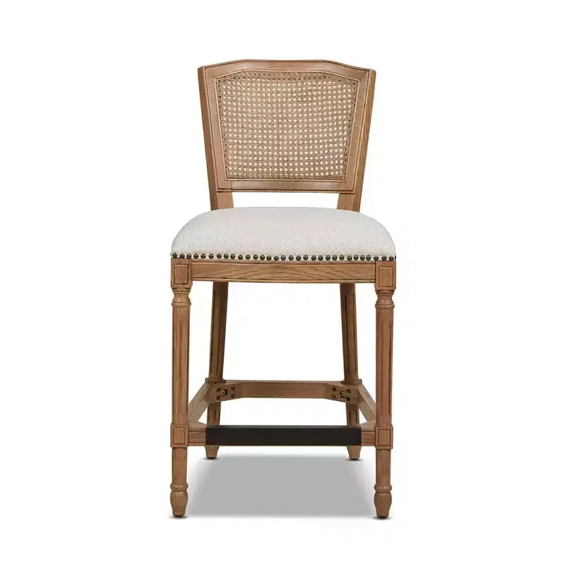Jennifer Taylor Home Triomphe Rattan Wicker High Back Armless Counter Bar Stool