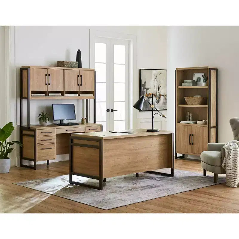 Mason Modern Wood Laminate Office Desk with Drawers - Martin Furniture