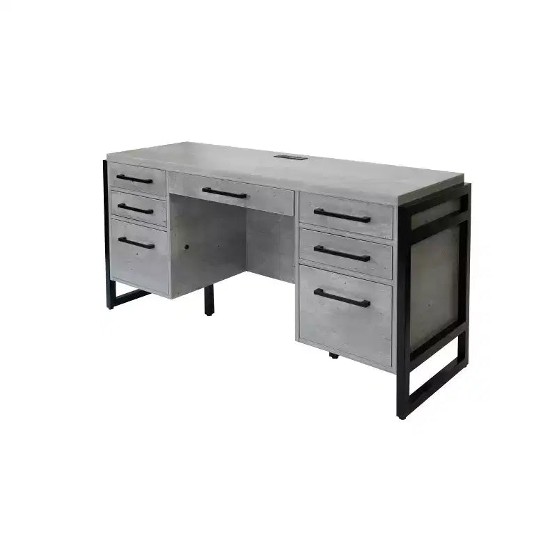 Mason Modern Wood Laminate Office Desk with Drawers - Martin Furniture