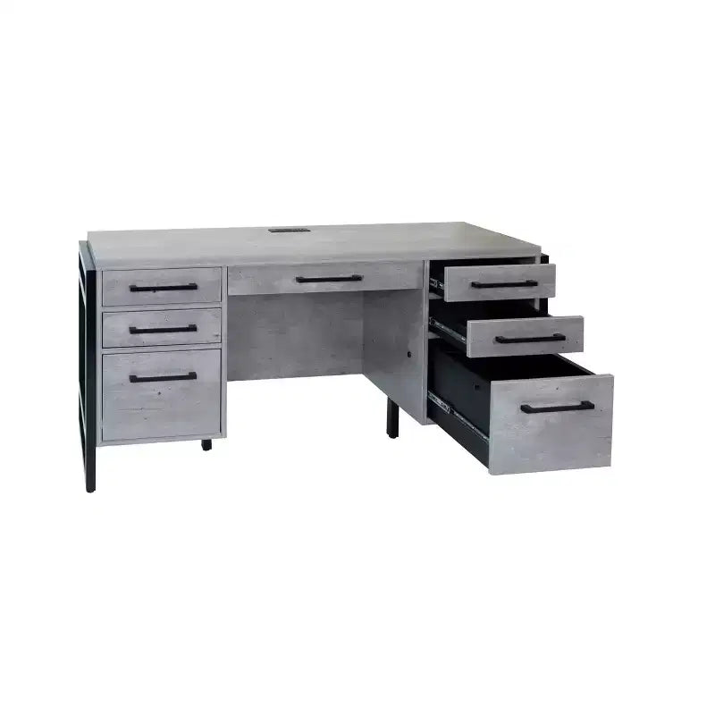Mason Modern Wood Laminate Office Desk with Drawers - Martin Furniture