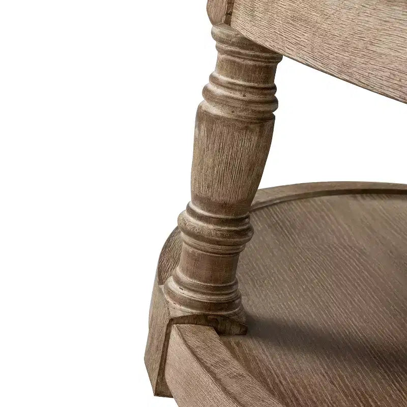 Illyria 36 Wide Transitional Tufted Round Cocktail Ottoman with Storage and Nailhead Trims for Bedroom and Living Room| ART OF LIVING DESIGNS