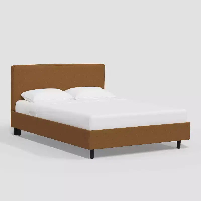 Kelsey Upholstered Platform Bed in Textured Linen - Threshold