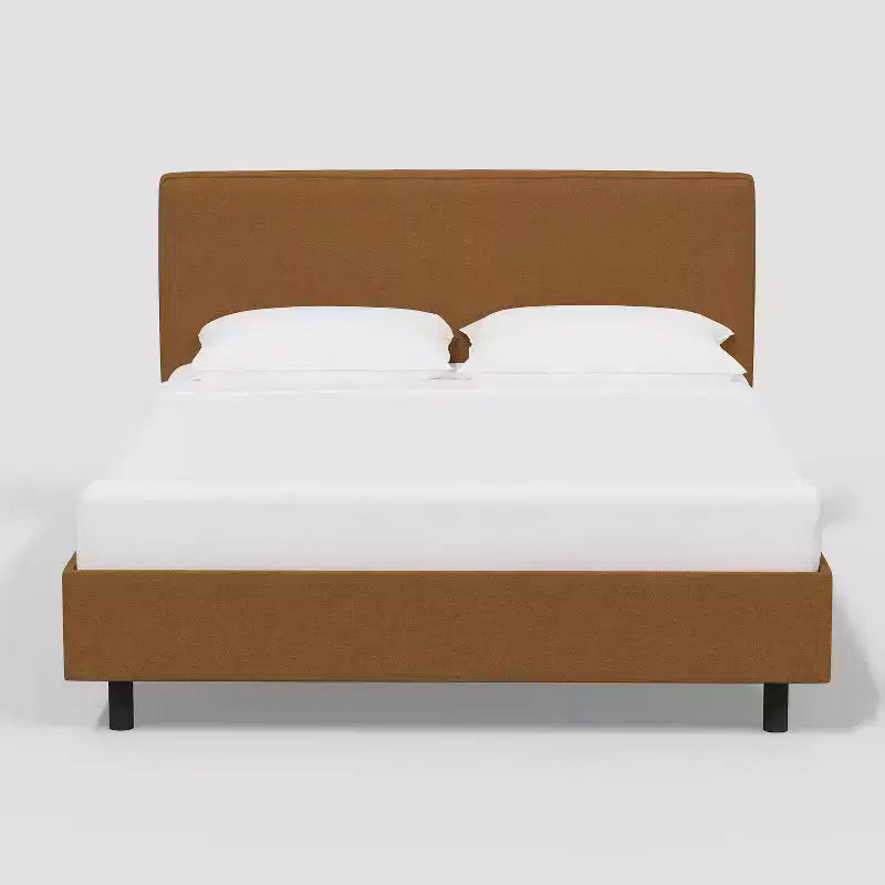 Kelsey Upholstered Platform Bed in Textured Linen - Threshold