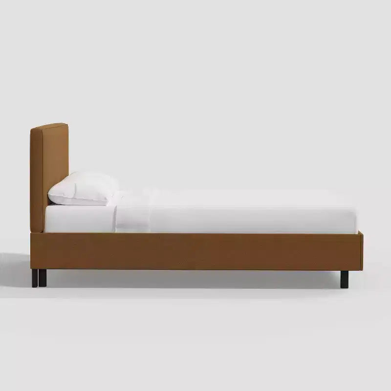 Kelsey Upholstered Platform Bed in Textured Linen - Threshold