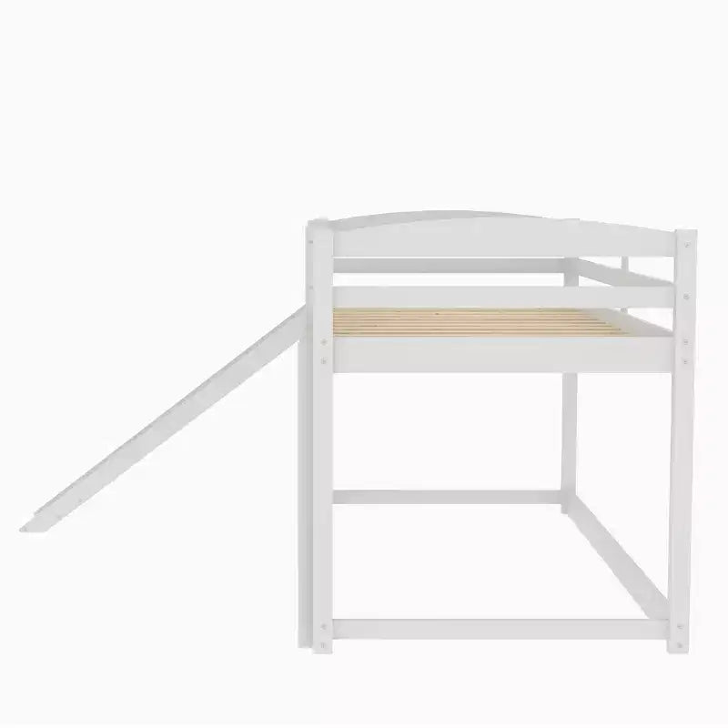 Twin over Twin Bunk Bed with Convertible Slide and Ladder - ModernLuxe