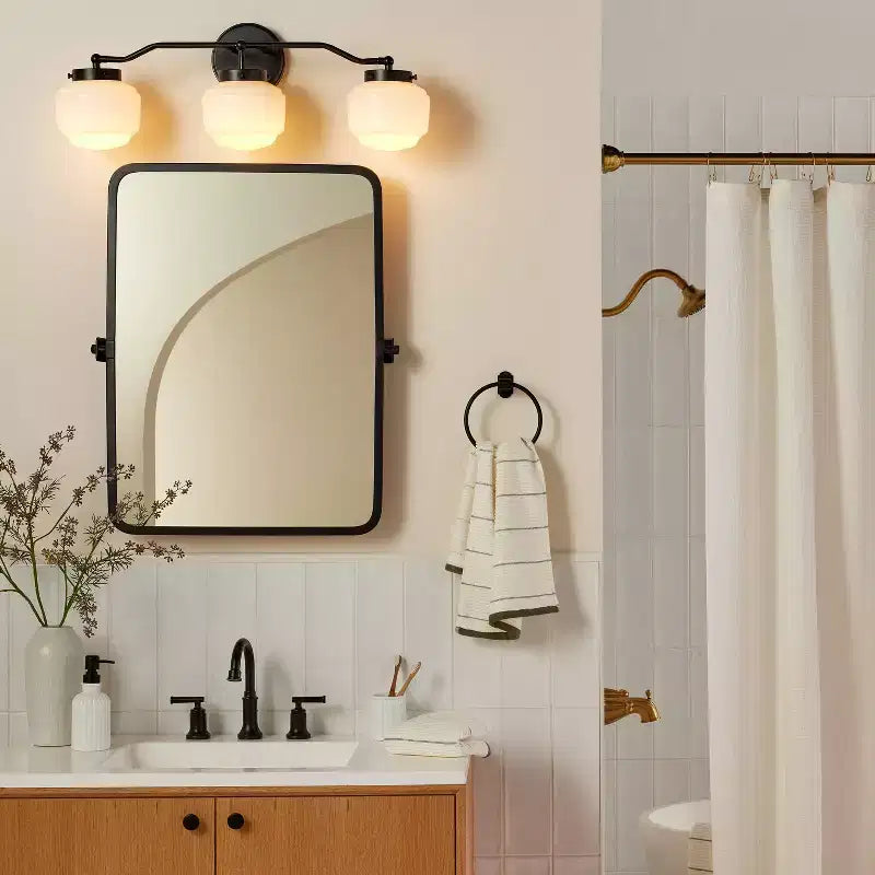 22x30 Rectangular Bathroom Vanity Pivot Mirror - Hearth & Hand with Magnolia