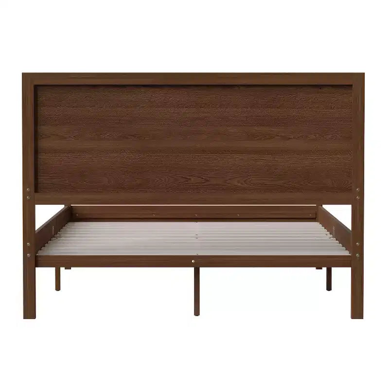 Flash Furniture Kingston Solid Wood Platform Bed with Wooden Slats and Headboard, No Box Spring Needed