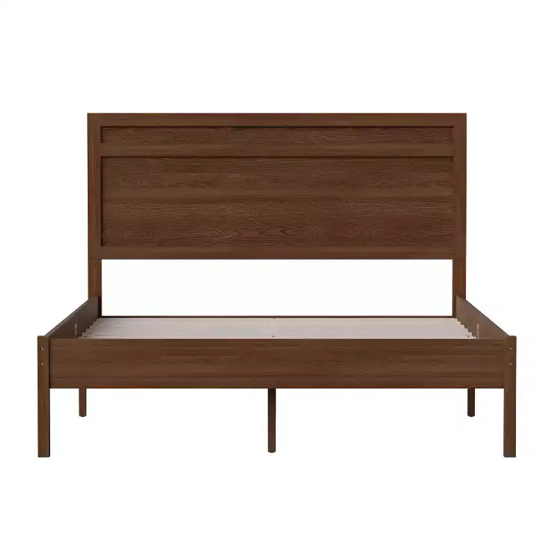 Flash Furniture Kingston Solid Wood Platform Bed with Wooden Slats and Headboard, No Box Spring Needed