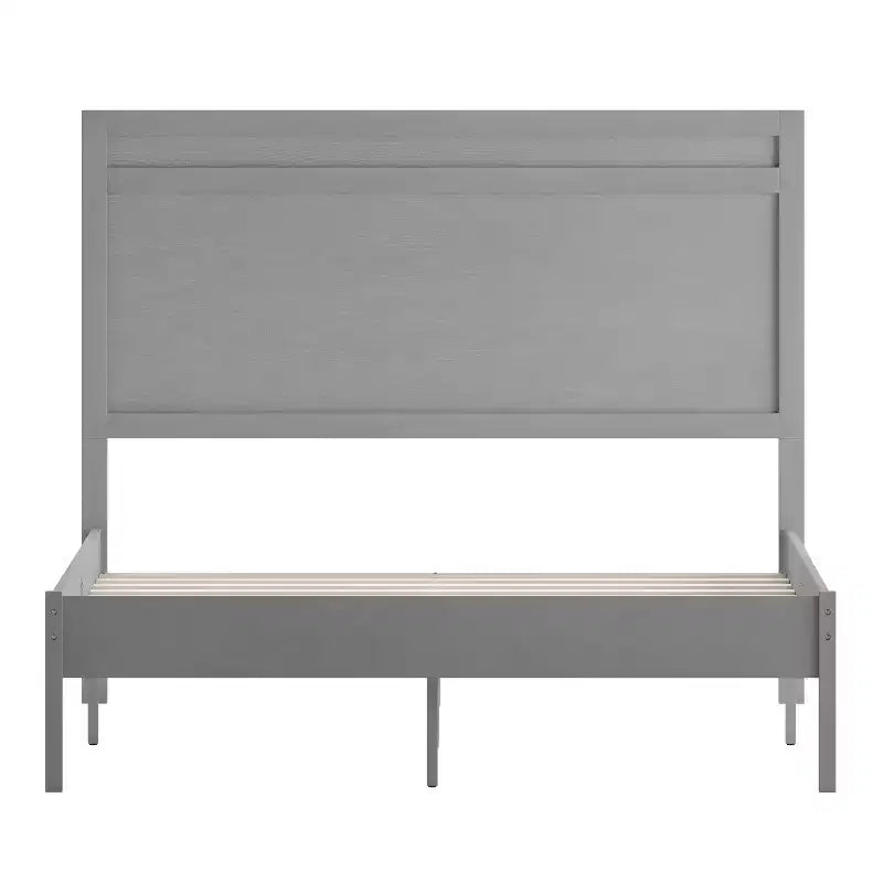 Flash Furniture Kingston Solid Wood Platform Bed with Wooden Slats and Headboard, No Box Spring Needed