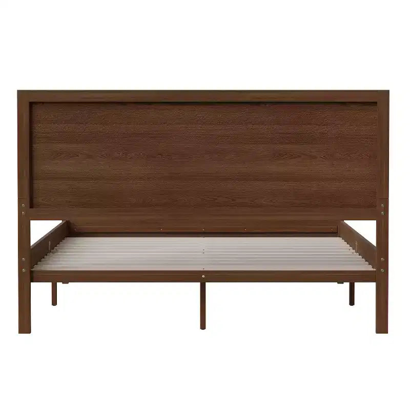 Flash Furniture Kingston Solid Wood Platform Bed with Wooden Slats and Headboard, No Box Spring Needed