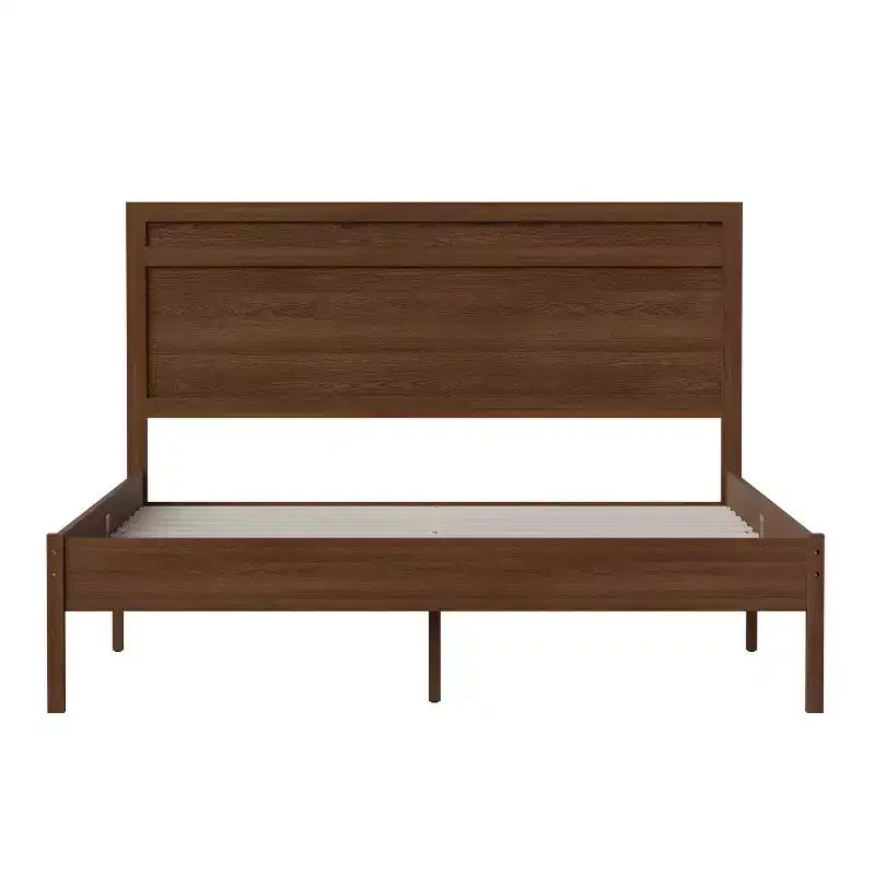 Flash Furniture Kingston Solid Wood Platform Bed with Wooden Slats and Headboard, No Box Spring Needed