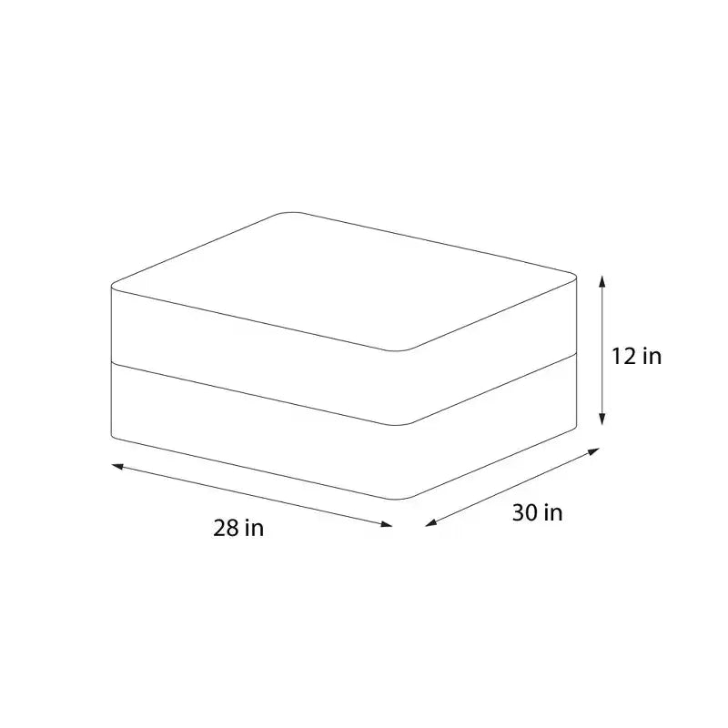 Novogratz The Flower Ottoman Pouf
