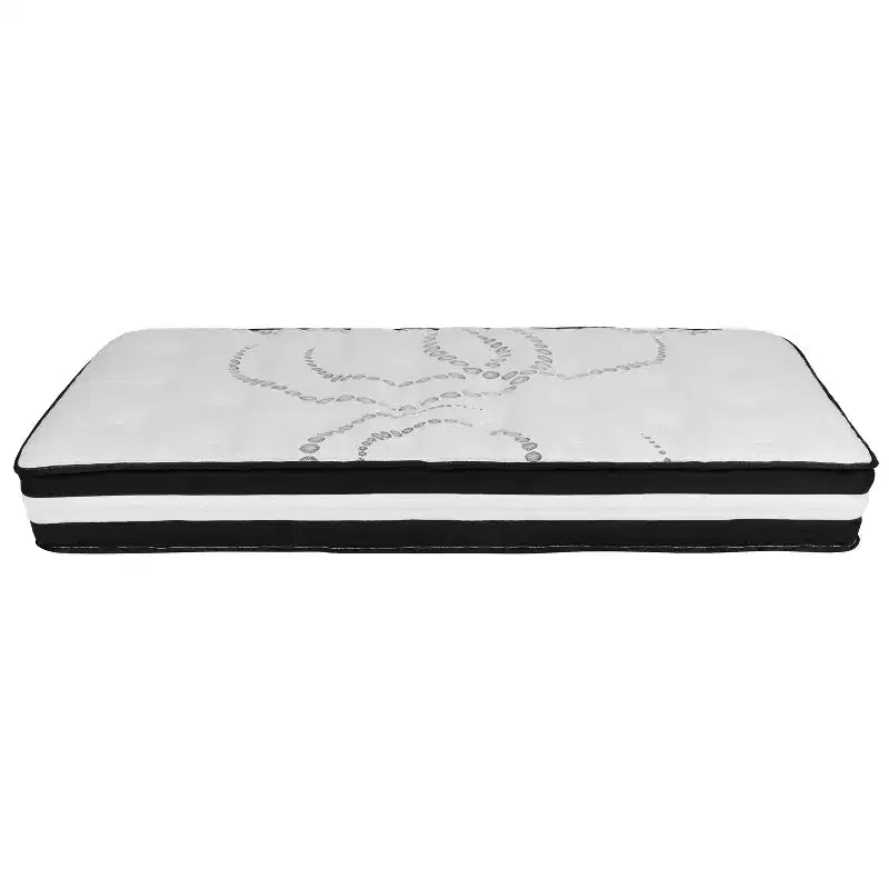Emma and Oliver Tufted Platform Bed with 10 Inch Pocket Spring Mattress