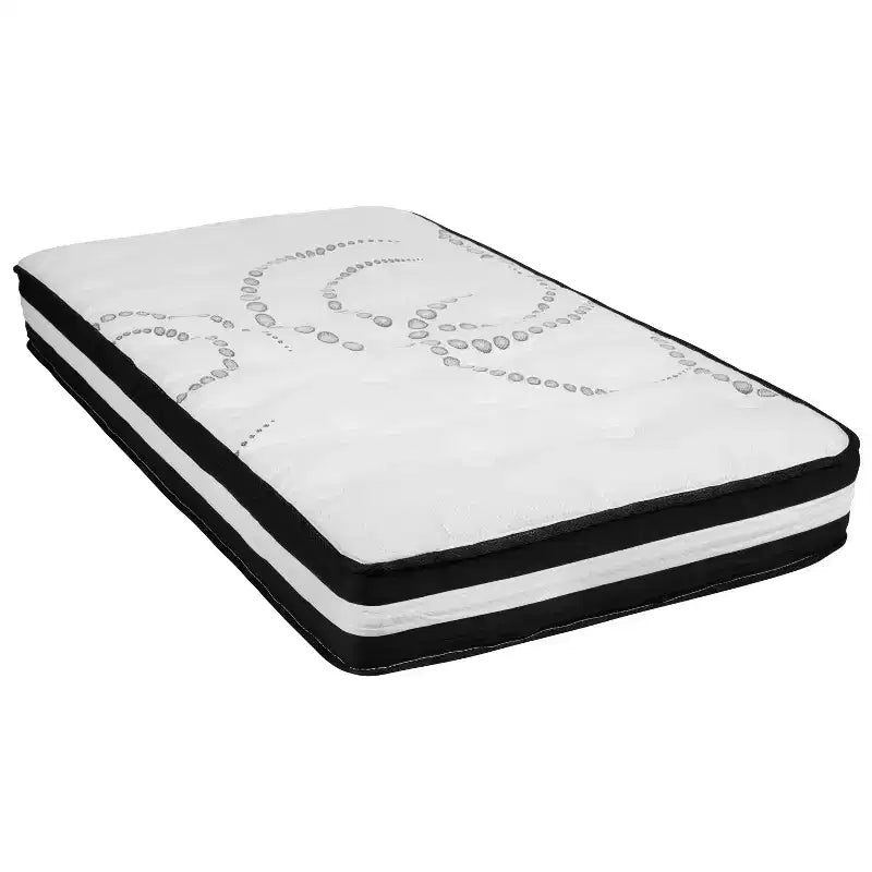 Emma and Oliver Tufted Platform Bed with 10 Inch Pocket Spring Mattress