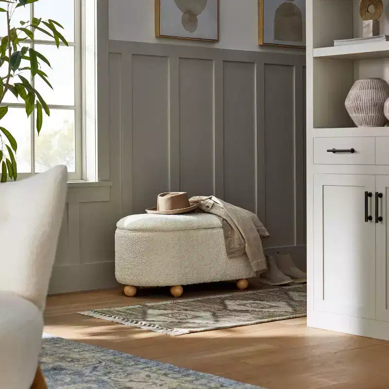 Havenstone Pill Shaped Storage Bench - Threshold designed with Studio McGee