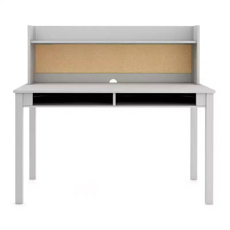 Martha Stewart Kids' Desk with Hutch and Chair Set - Kids Desk with Storage Shelf and Corkboard, Kids Bedroom Crafting Table for Boys and Girls