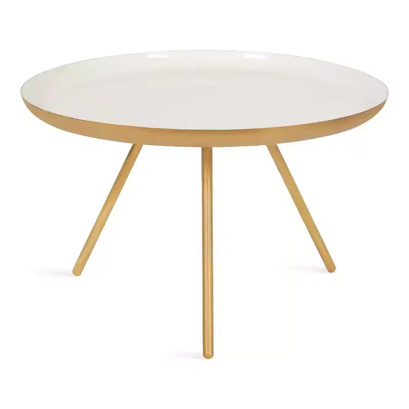 Kate and Laurel Laranya Round Metal Coffee Table