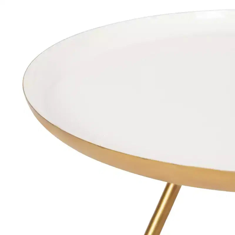 Kate and Laurel Laranya Round Metal Coffee Table