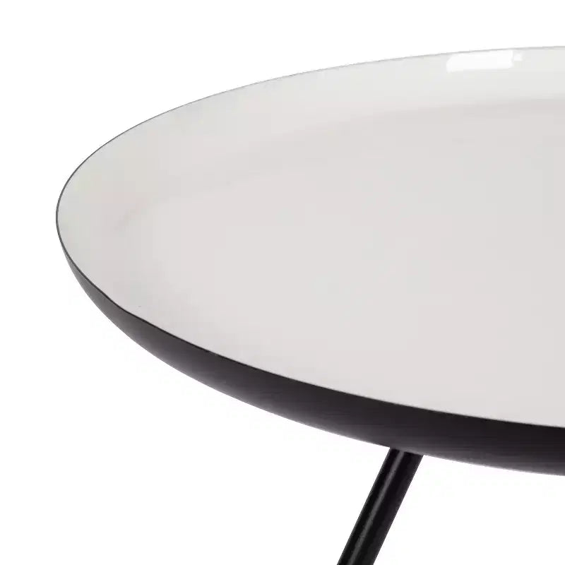 Kate and Laurel Laranya Round Metal Coffee Table