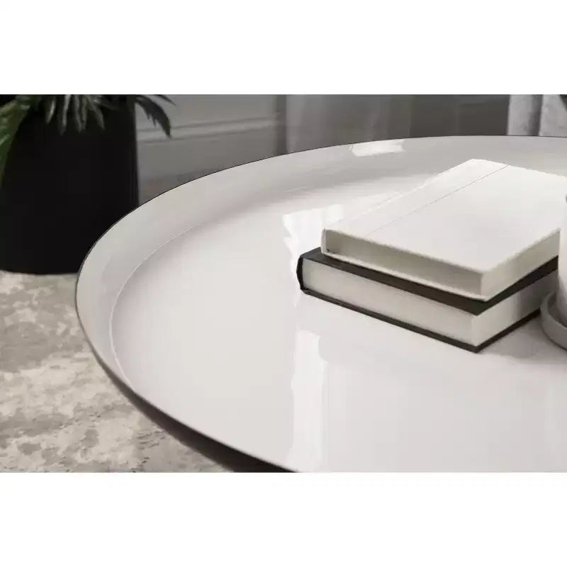 Kate and Laurel Laranya Round Metal Coffee Table